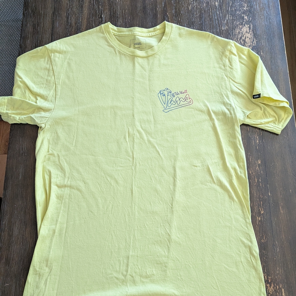 Vans Yellow Short Sleeve Tee with Graphic